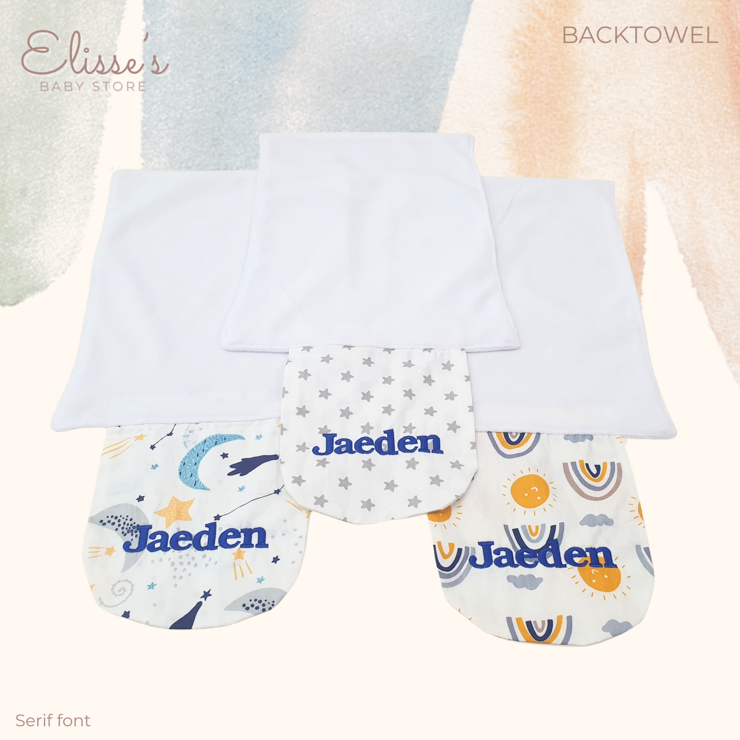 Personalized Baby Backtowels