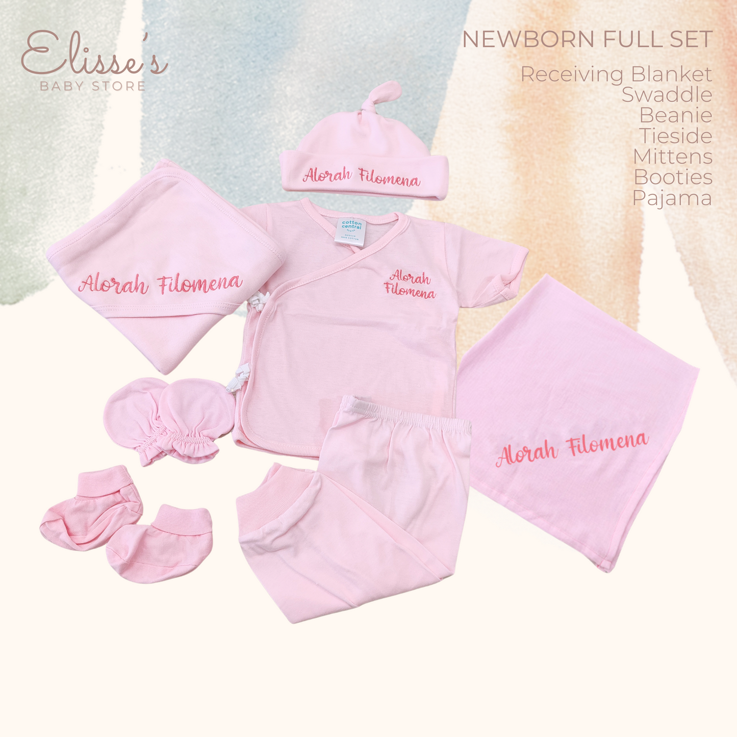 Personalized Baby Newborn Full Set
