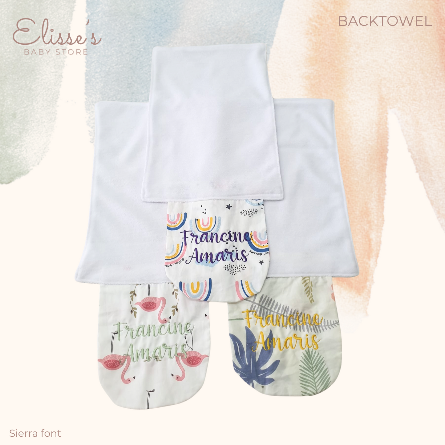 Personalized Baby Backtowels