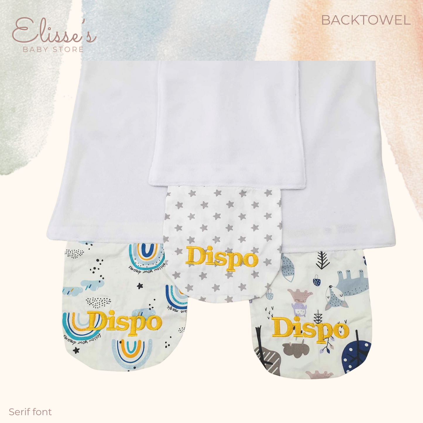Personalized Baby Backtowels