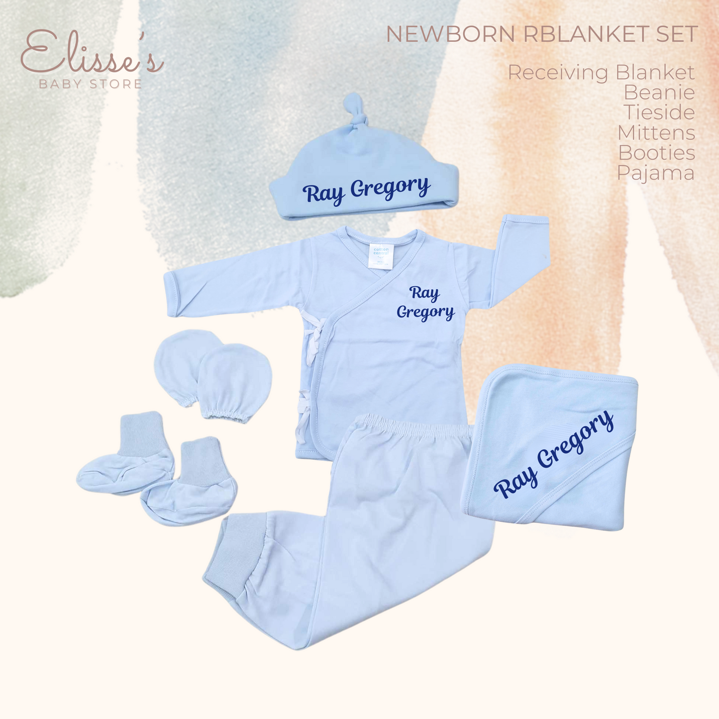 Personalized Baby Newborn RBlanket set