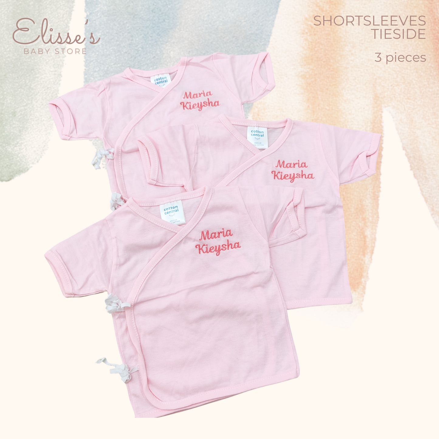 Personalized Baby Shortsleeve Tieside