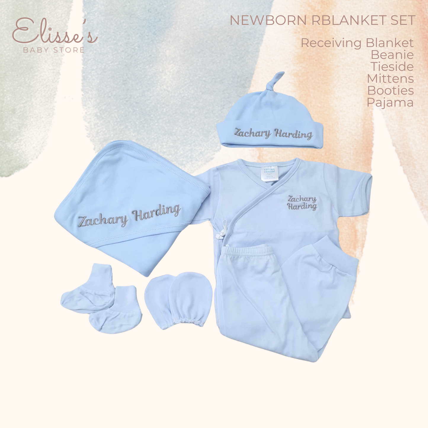 Personalized Baby Newborn RBlanket set