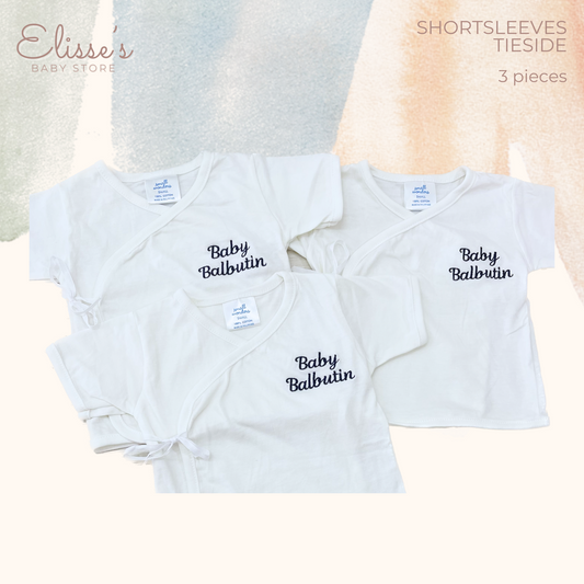 Personalized Baby Shortsleeve Tieside