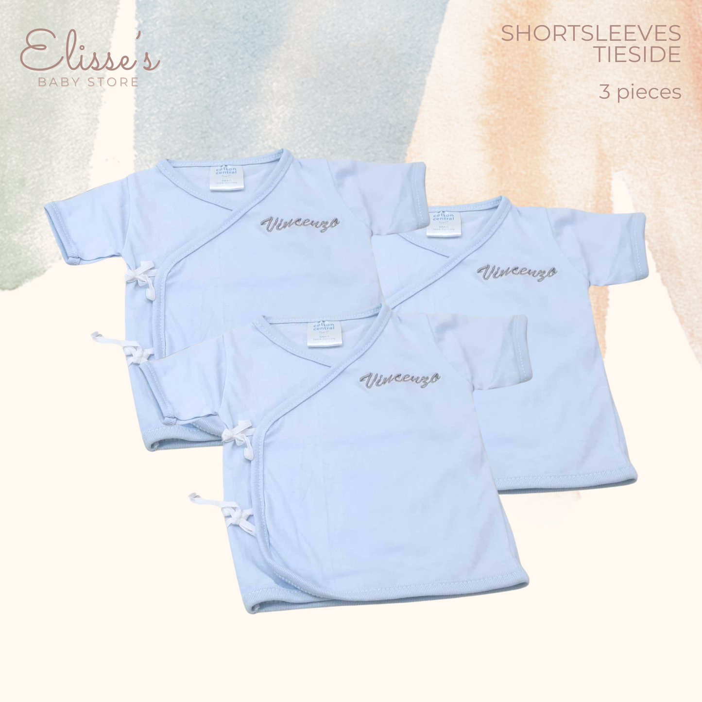 Personalized Baby Shortsleeve Tieside