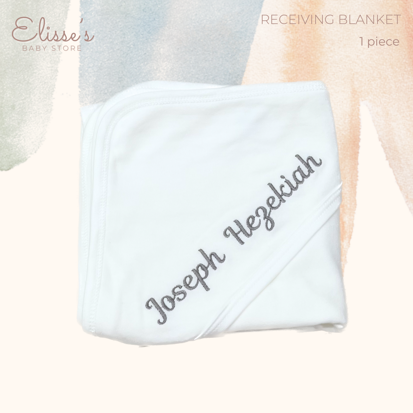 Personalized Baby Receiving Blanket