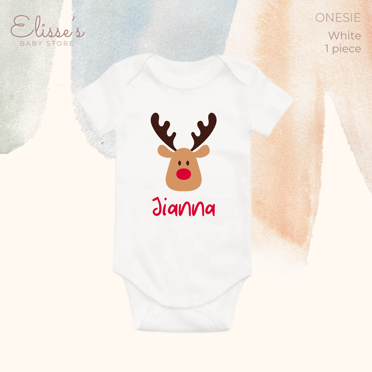 Elisse's Personalized Christmas Onesie