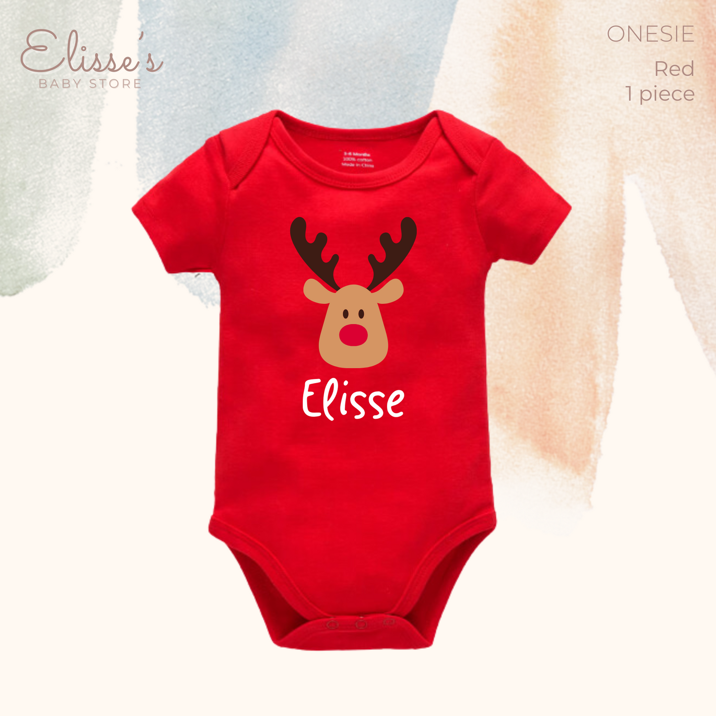 Elisse's Personalized Christmas Onesie