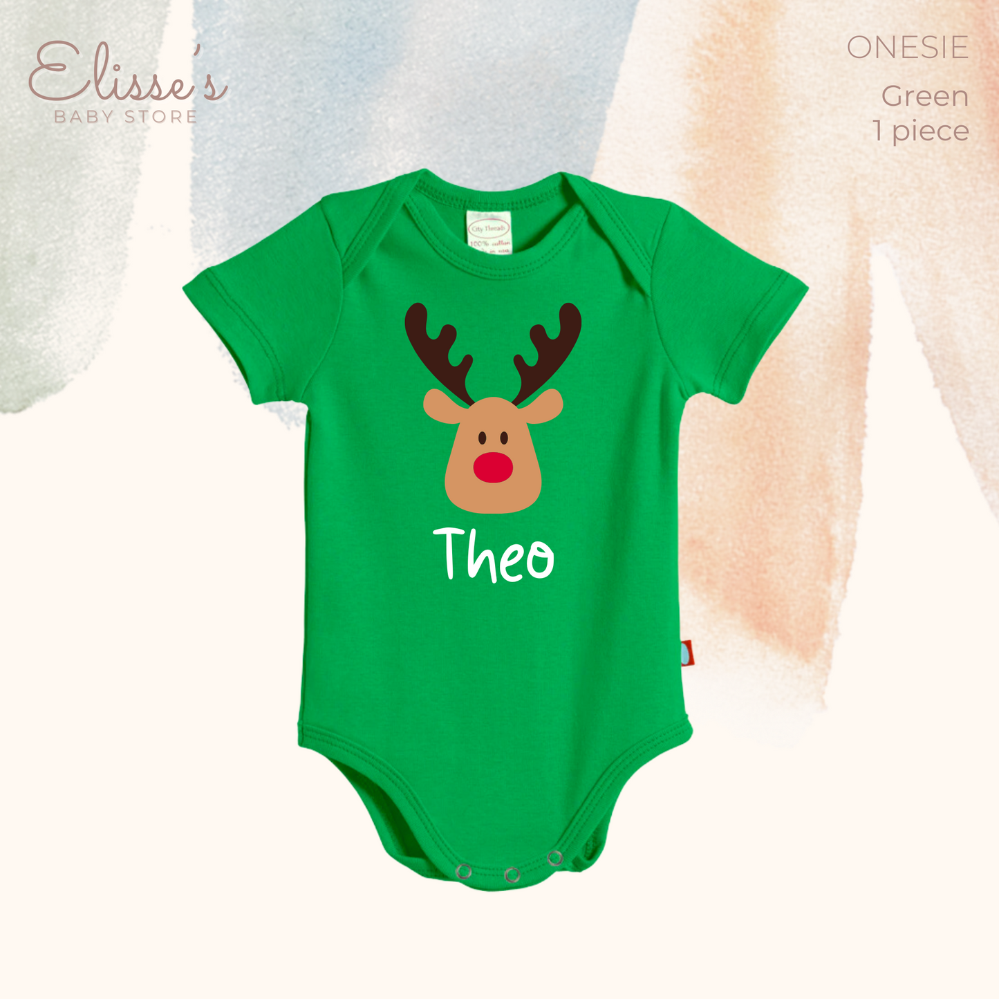 Elisse's Personalized Christmas Onesie