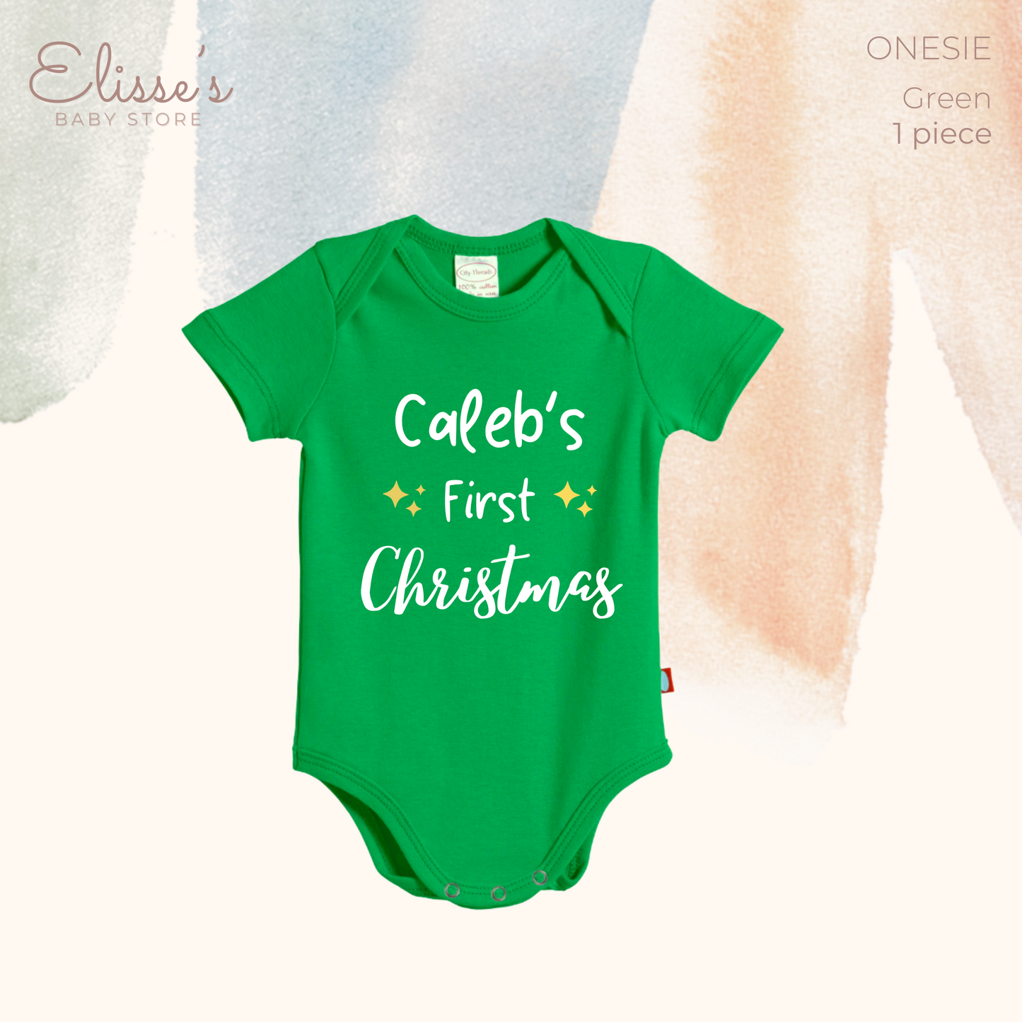 Elisse's Personalized Christmas Onesie