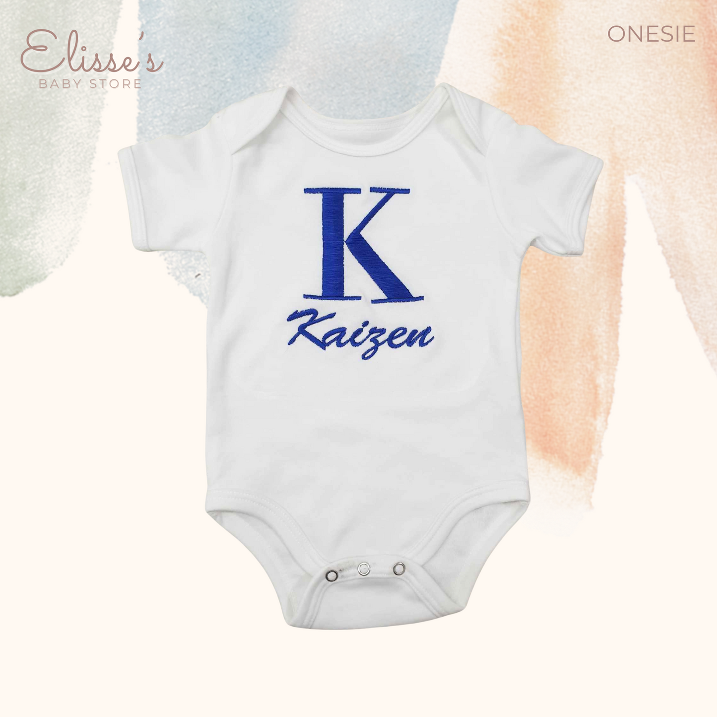 Initial and Name Baby Onesie