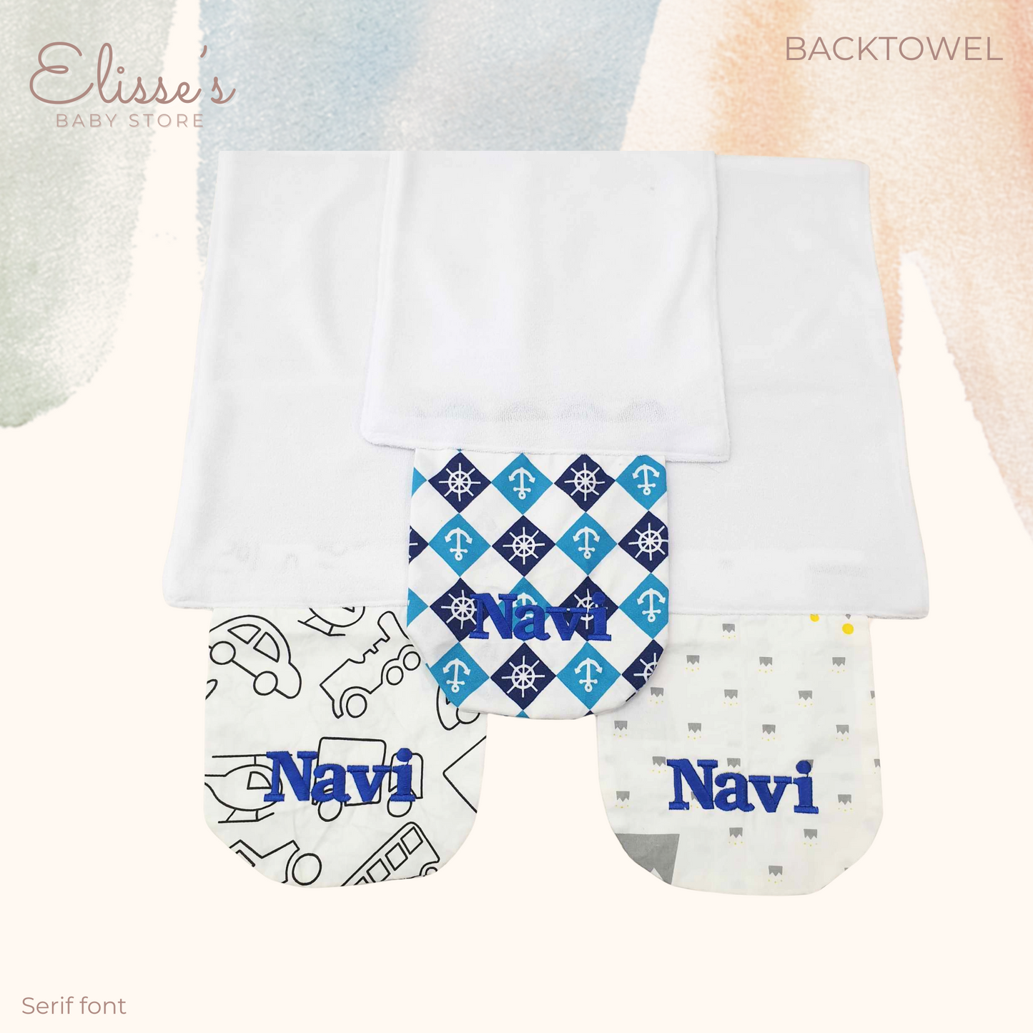 Personalized Baby Backtowels